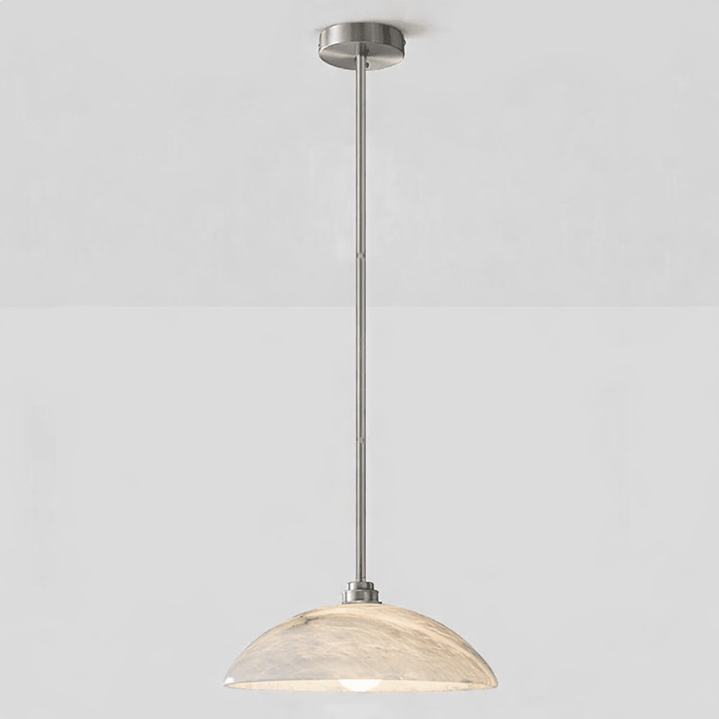 Gesol Alabaster Dome Pendant Light