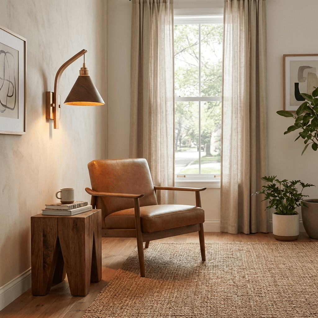 Jeva Camber Arc Indoor Wall Light