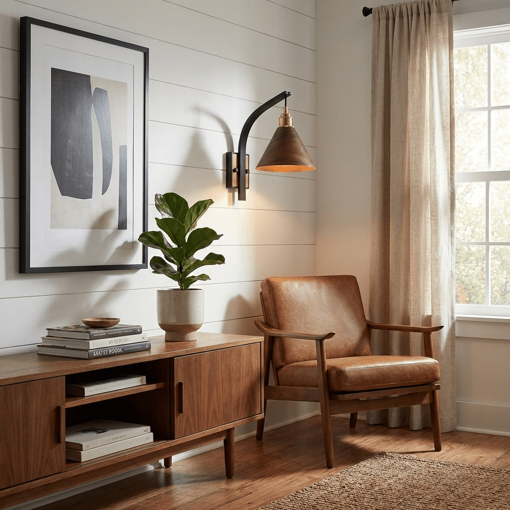 Jeva Camber Arc Indoor Wall Light