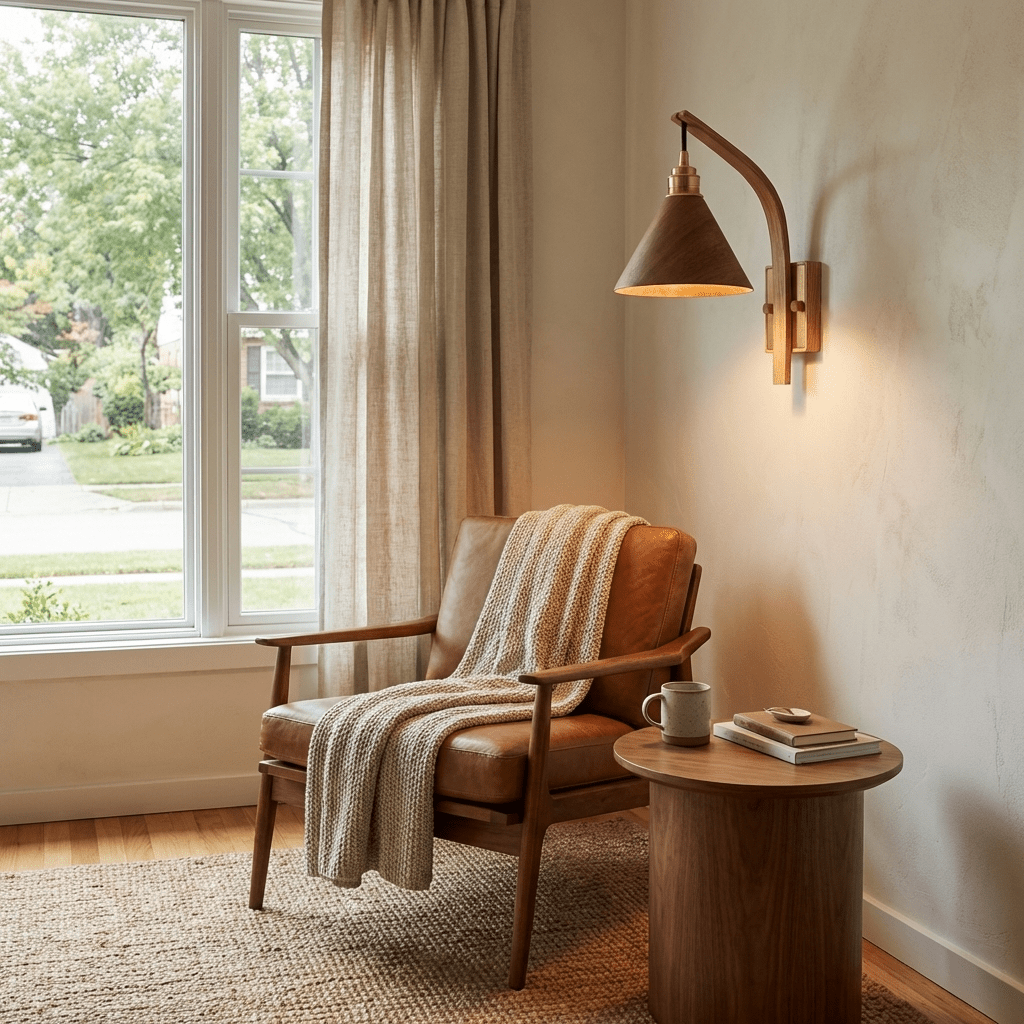 Jeva Camber Arc Indoor Wall Light