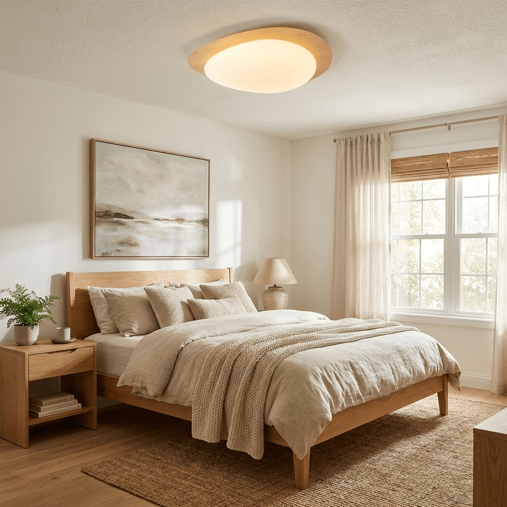 Jonoa Pebble Metal Flush Mount Ceiling Light