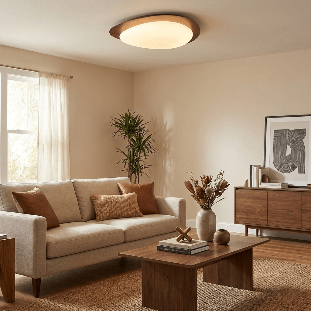 Jonoa Pebble Metal Flush Mount Ceiling Light
