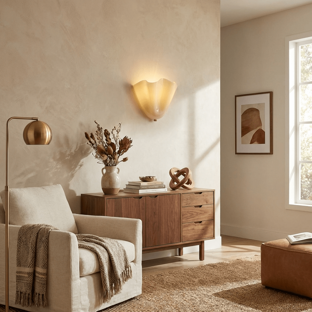 Zakia Glass Indoor Wall Light