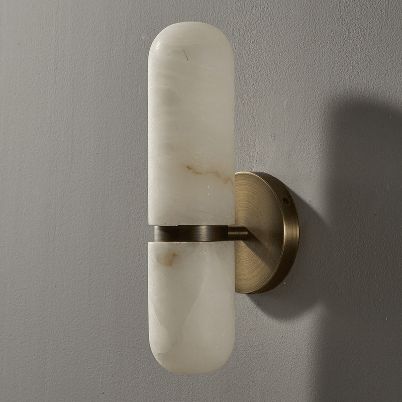 Ismerie Alabaster Capsule Wall Sconce
