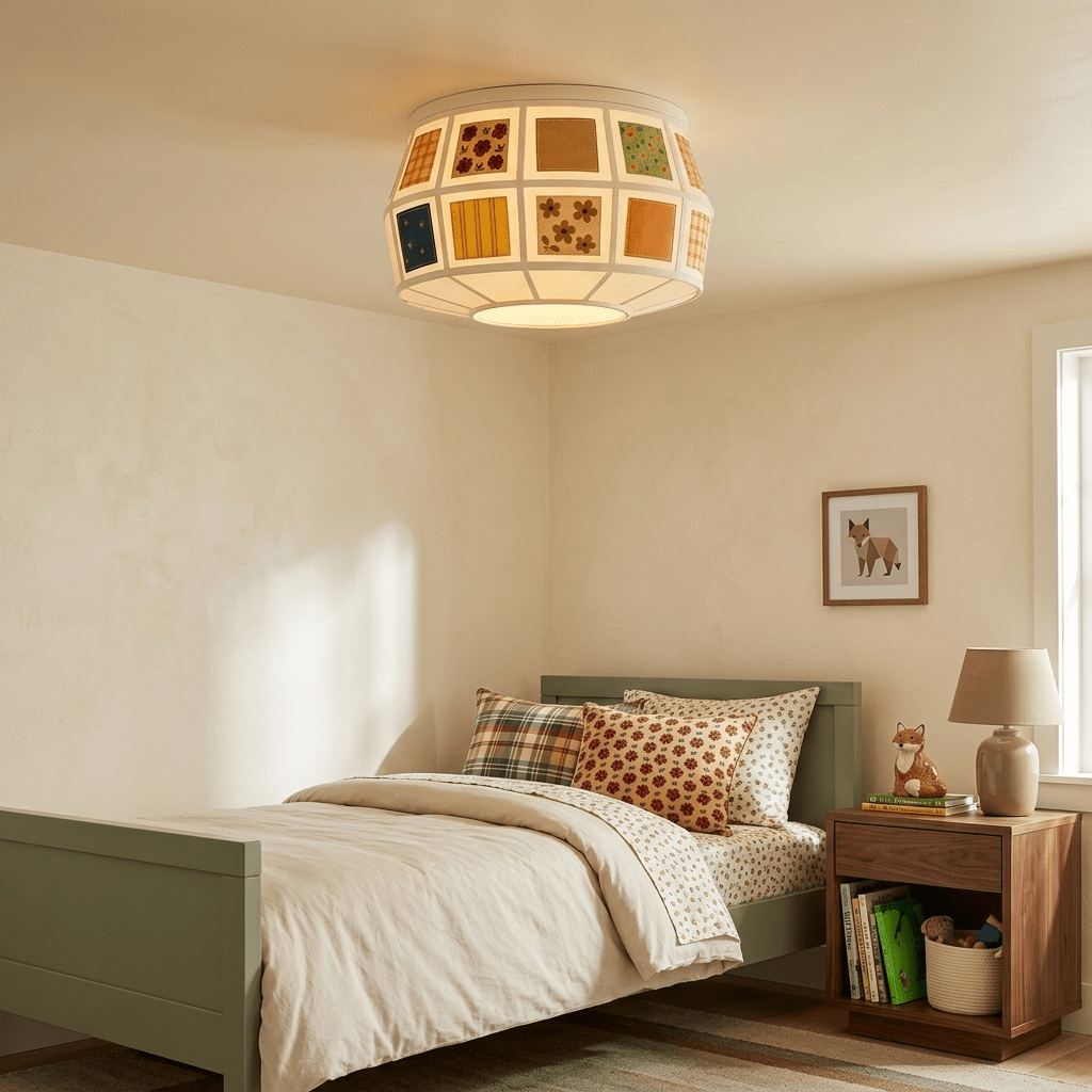 Eulalie Patchwork Quilt Ceiling Light