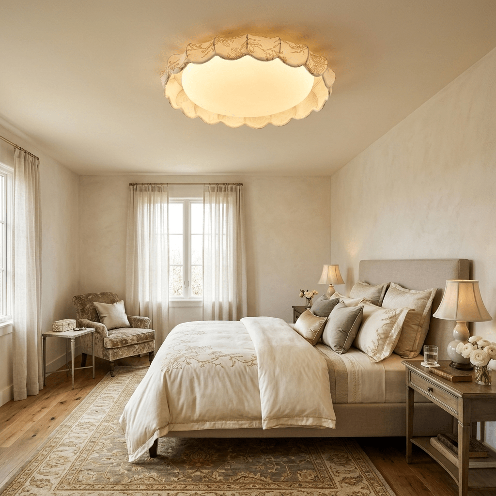 Fogan Lunaria Veil Flush Mount Ceiling Light