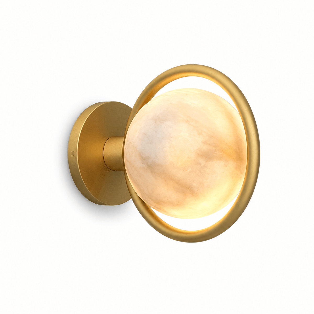 Alberira Ring Alabaster Wall Lamp