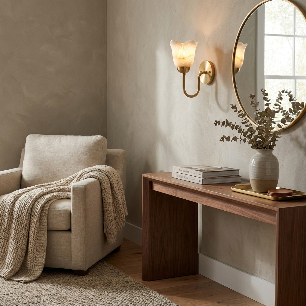 Bexford Alabaster Wall Sconce