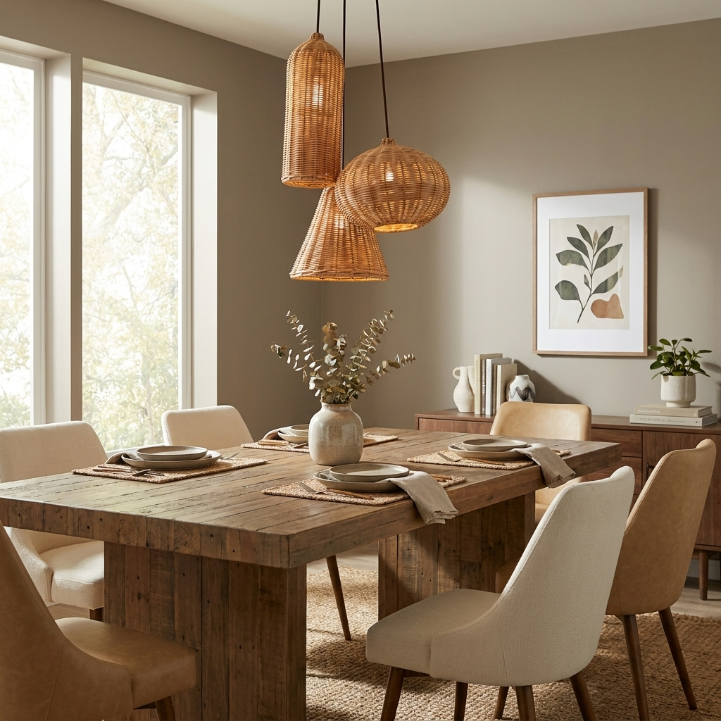 Marleigh Woven Rattan Pendant Lamp