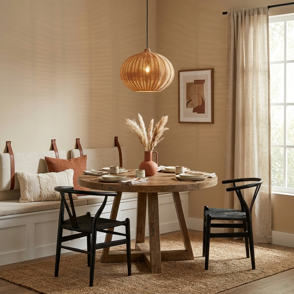 Marleigh Woven Rattan Pendant Lamp