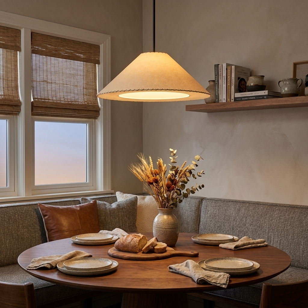 Ormondleigh Fabric Cone Pendant Lamp