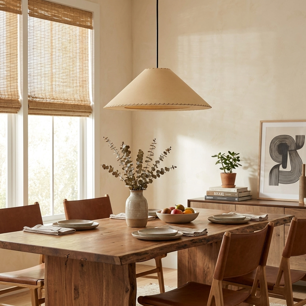 Ormondleigh Fabric Cone Pendant Lamp
