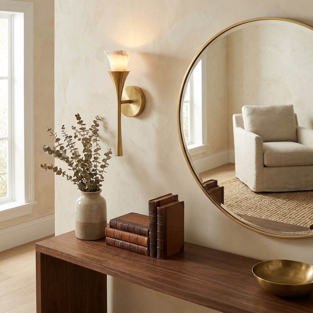 Kestleigh Alabaster Wall Sconce