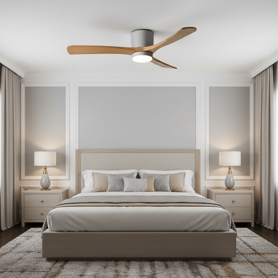 Kozia Wooden Ceiling Fan Light