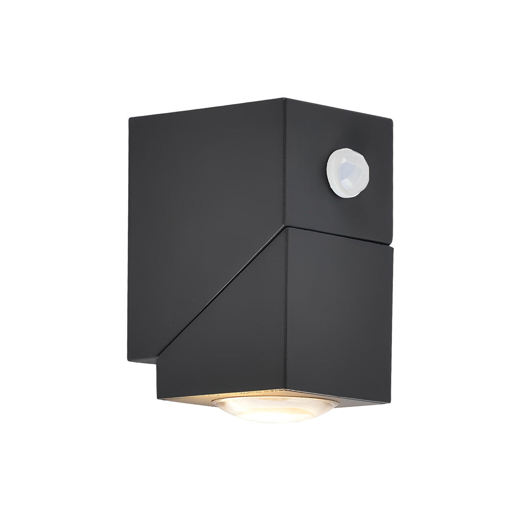 Adjustable Up and Down Light Motion Sensor Waterproof Black Wall Lamp - Lamp Outdoor