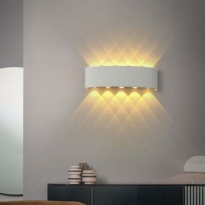 Ray Modern Rectangular Metal Outdoor Wall Lamp Water-Wave - Lamp Outdoor