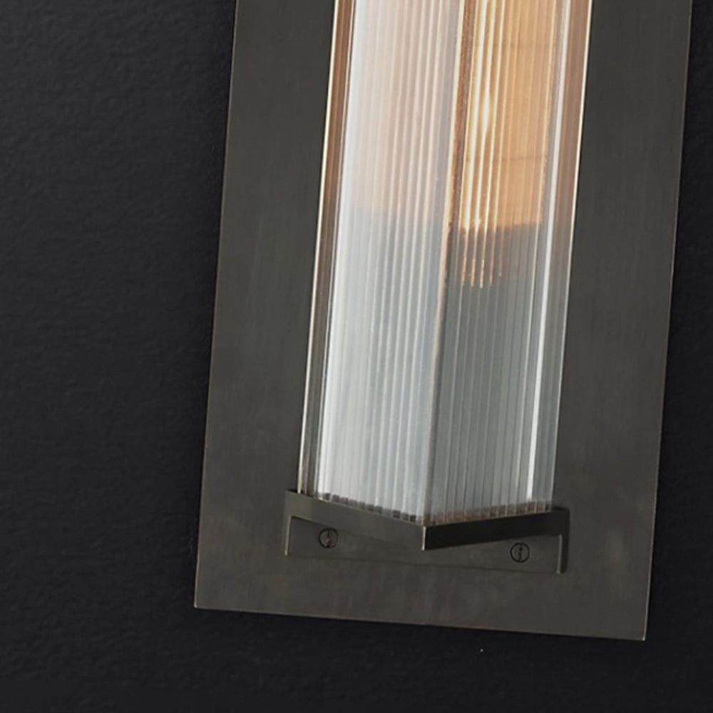 Ray Modern Rectangular Acrylic Outdoor Wall Lamp Transparent - Lamp Outdoor