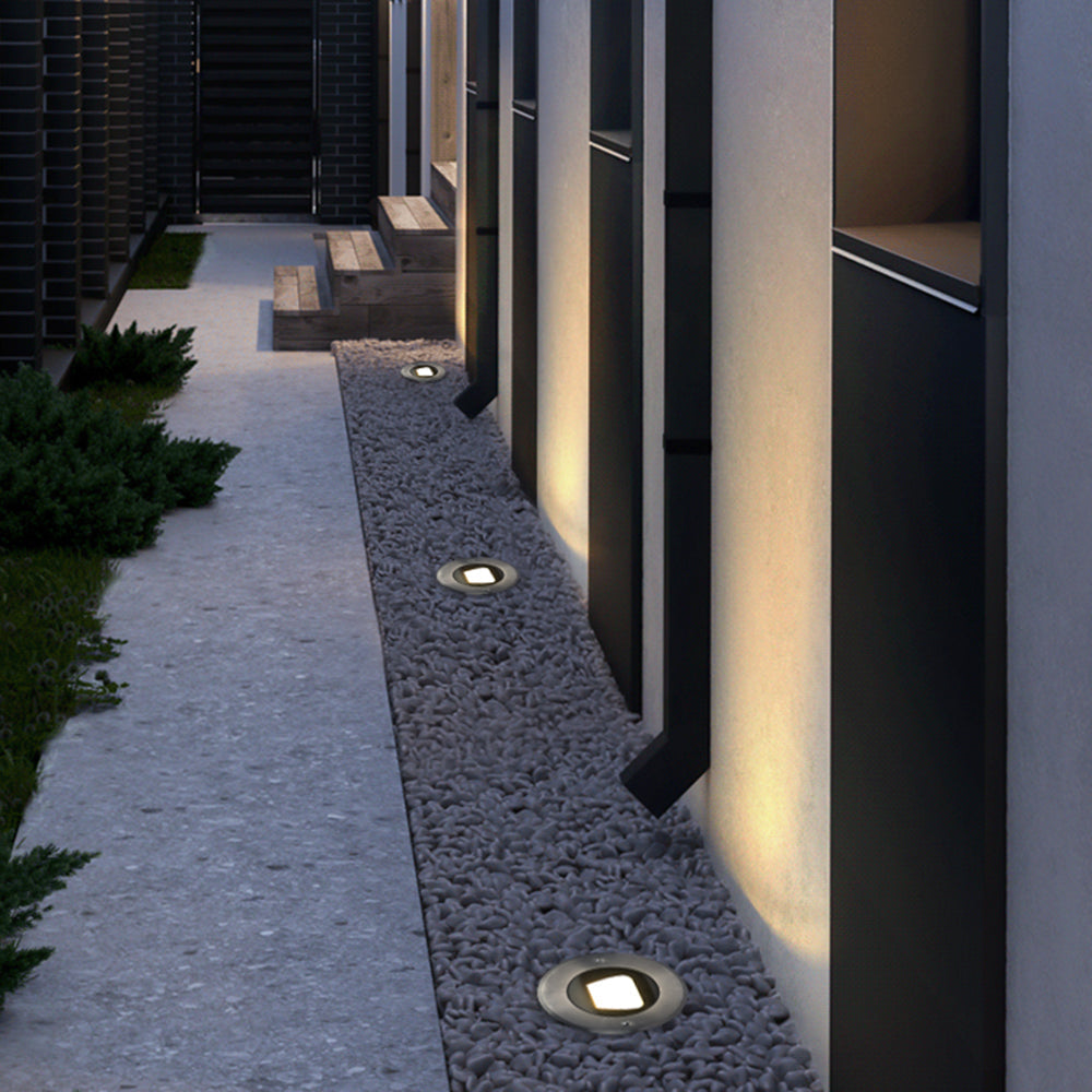 Ray Modern Metal Cylindrical Outdoor Deck Step Light - Lamp Outdoor