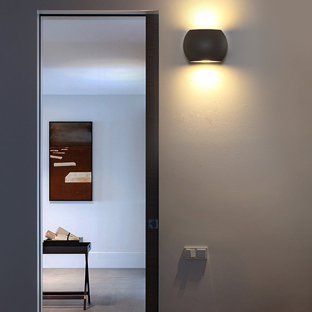 Ray Minimalist Geometric Metal Outdoor Wall Lamp - Lamp Outdoor