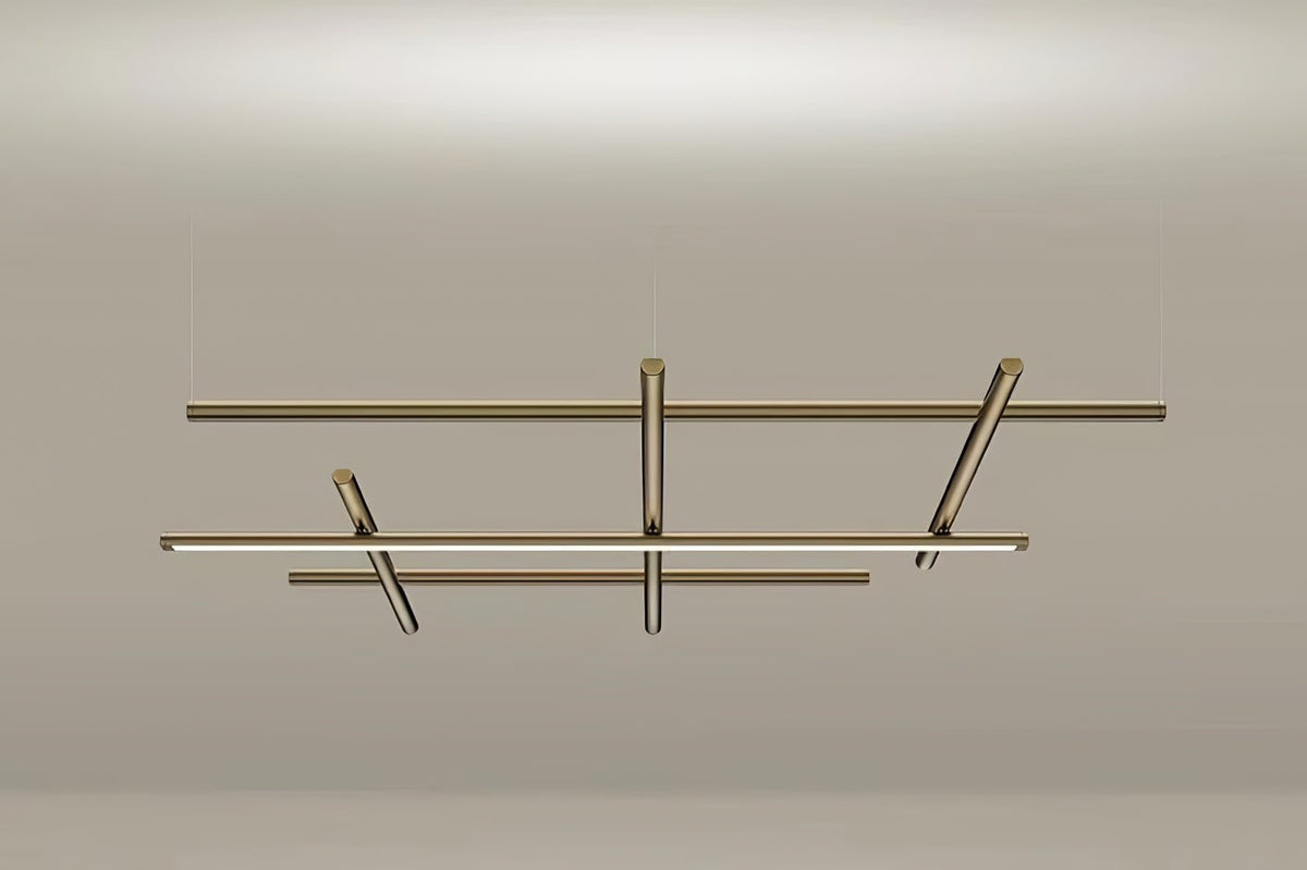 Caelian Geometric Linear Grid Pendant Lamp