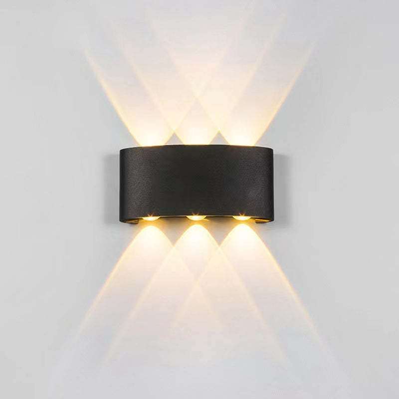 Ray Modern Rectangular Metal Outdoor Wall Lamp Water-Wave - Lamp Outdoor