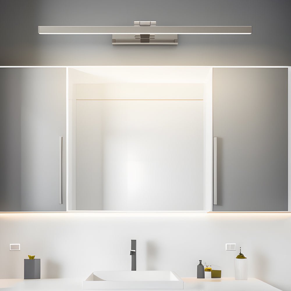 31'' 180° Adjustable Stainless Steel Bathroom Vanity Light with LED Strip - Lamp Outdoor