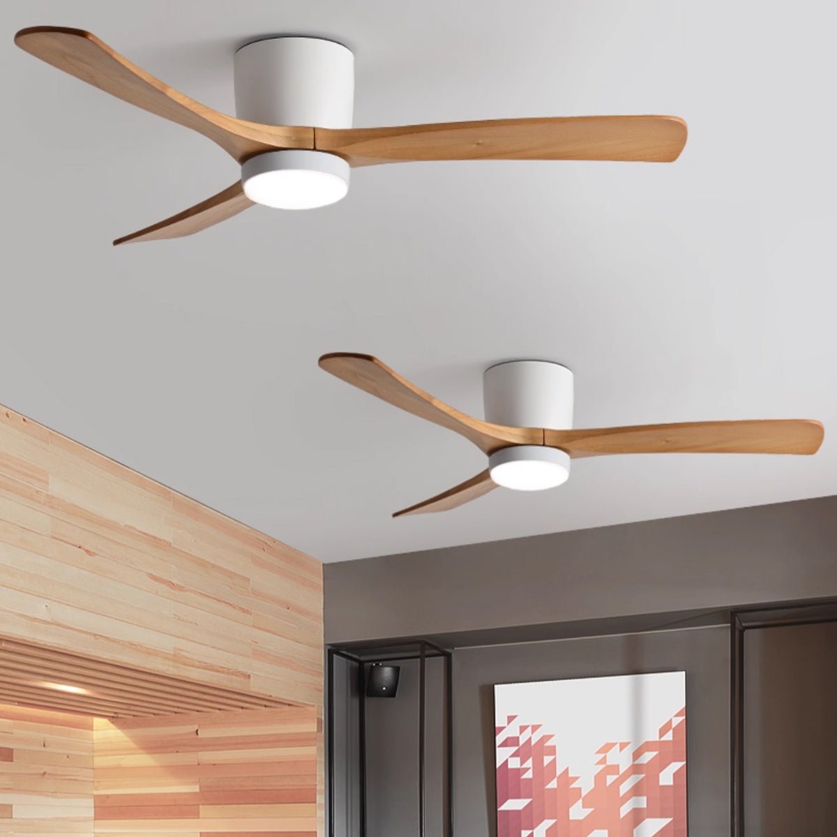 Kozia Wooden Ceiling Fan Light