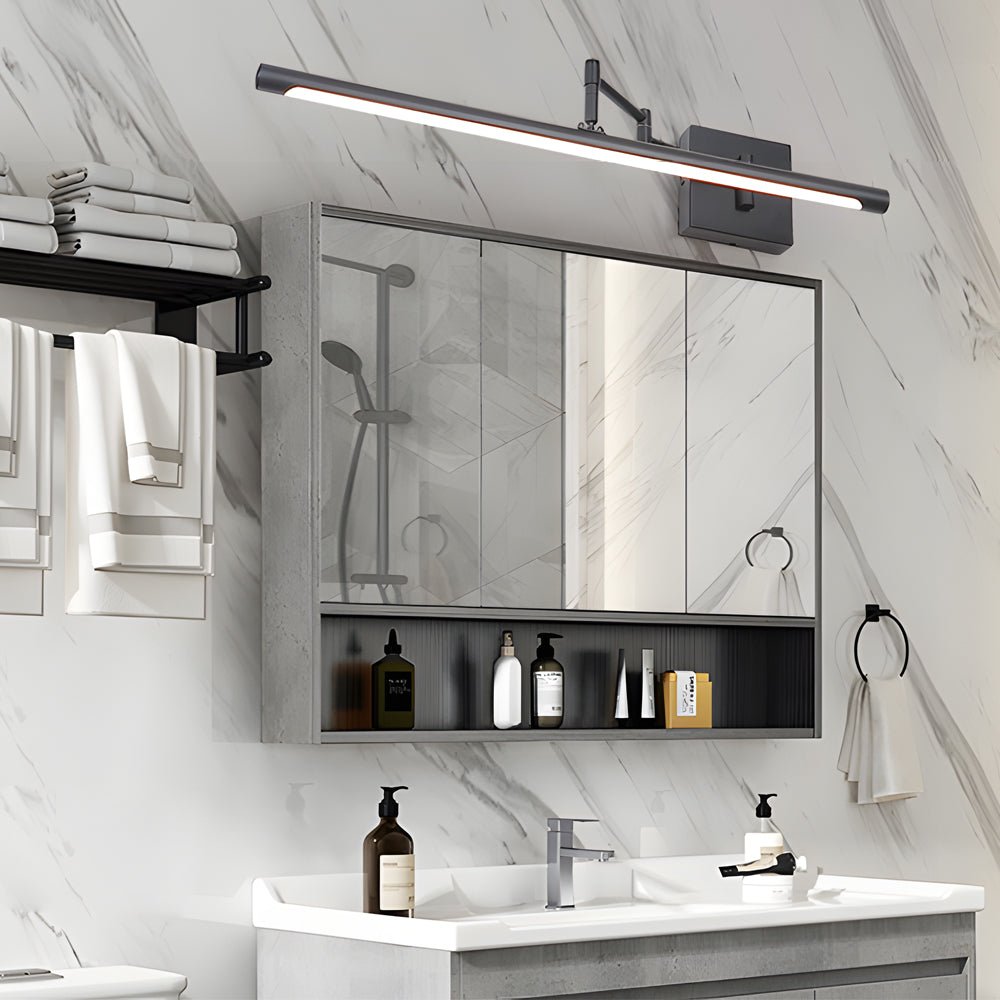 40'' Adjustable Swing Arm Bathroom Vanity Light with Matte Finish - Lamp Outdoor