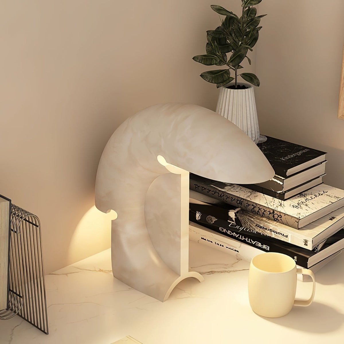 Emmy Modern Marble Table Lamp