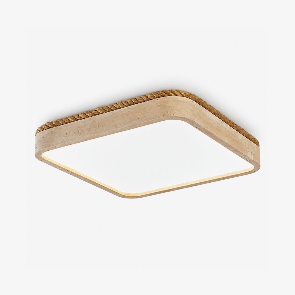 Ivermont Travertine Flush Mount Light