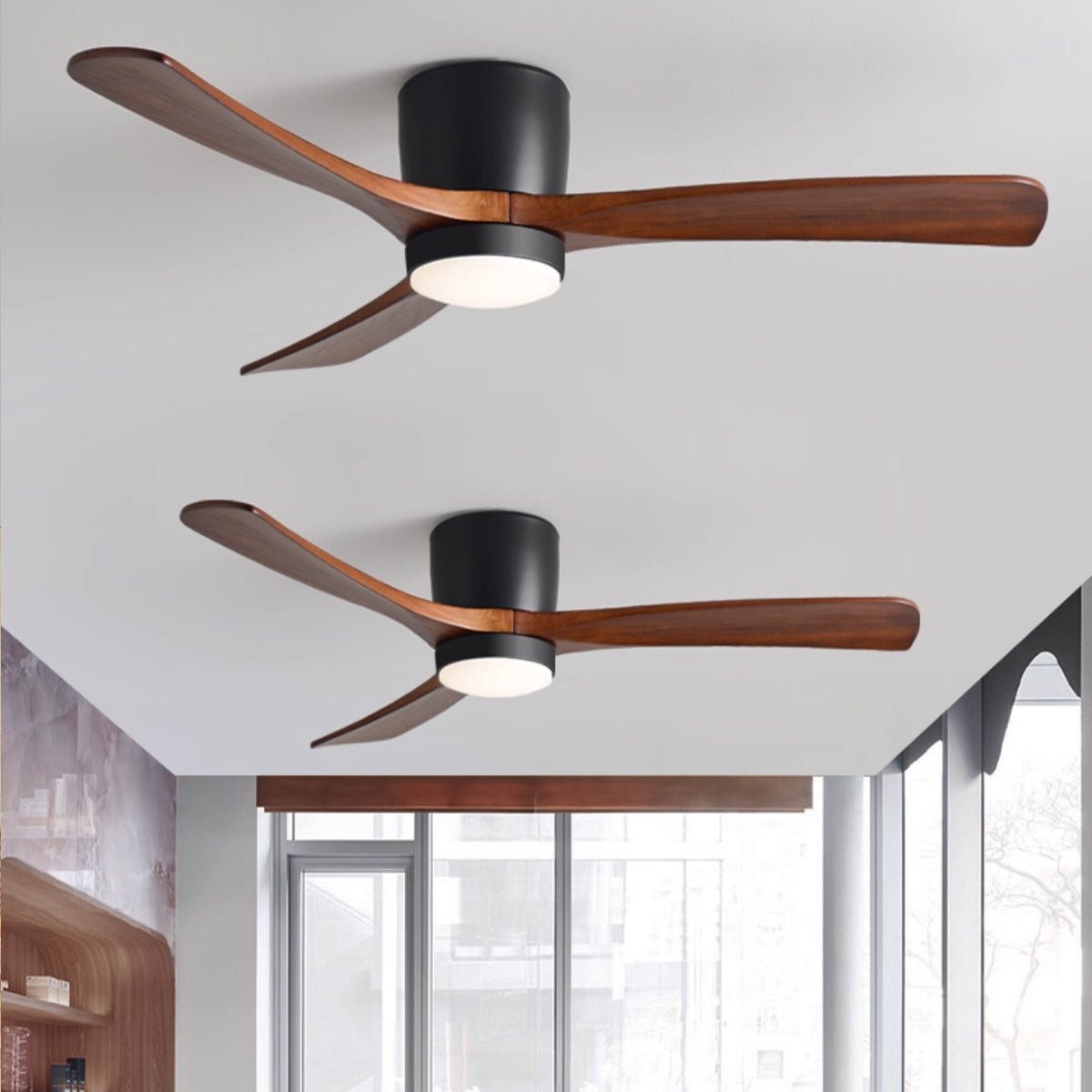 Kozia Wooden Ceiling Fan Light
