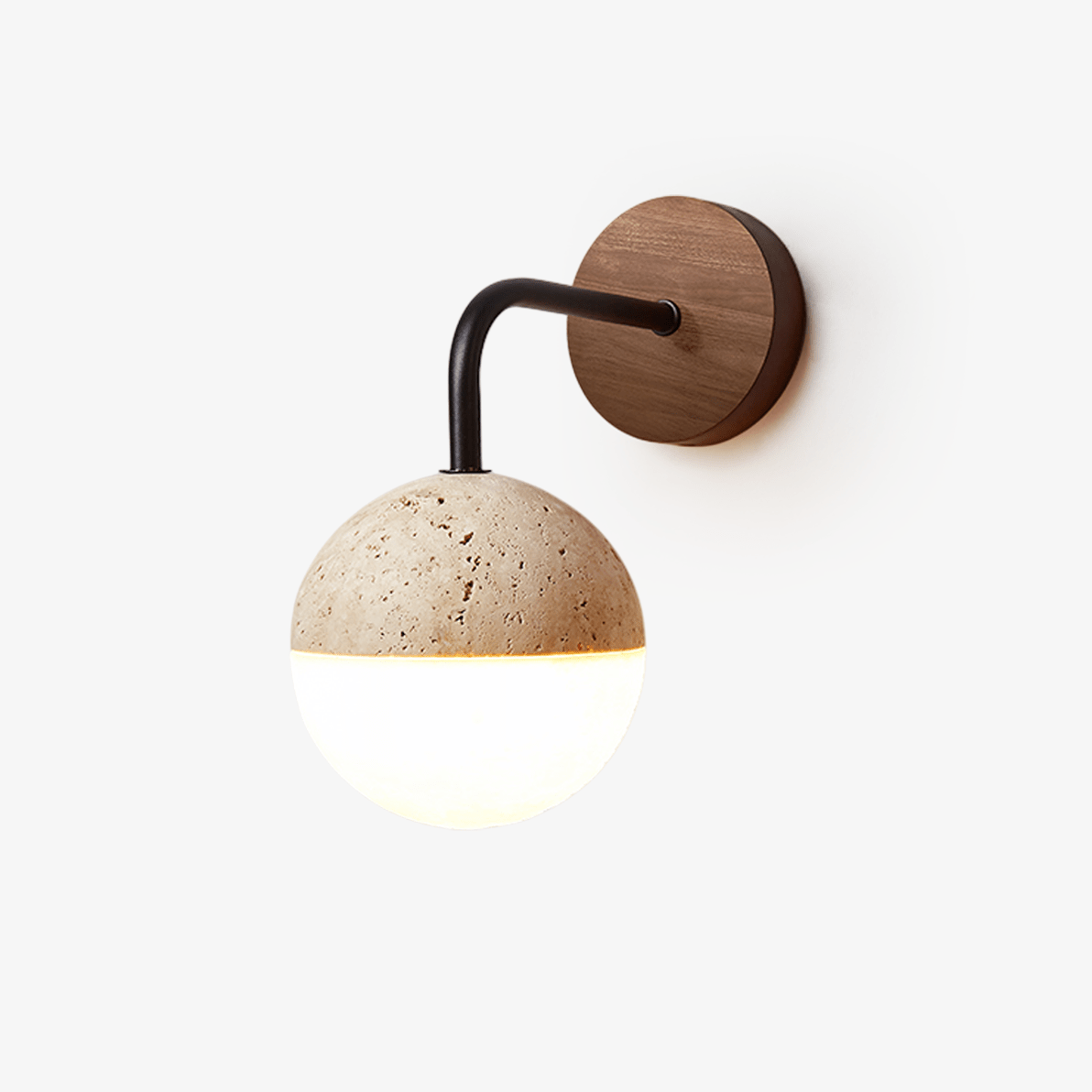 Callister Lunar Stone Orb Sconce