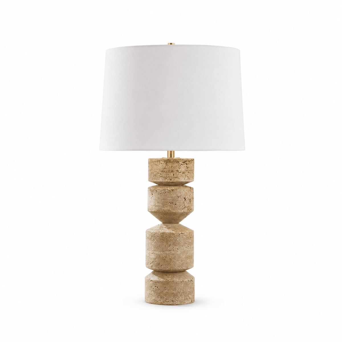 Tessara Travertine Table Lamp