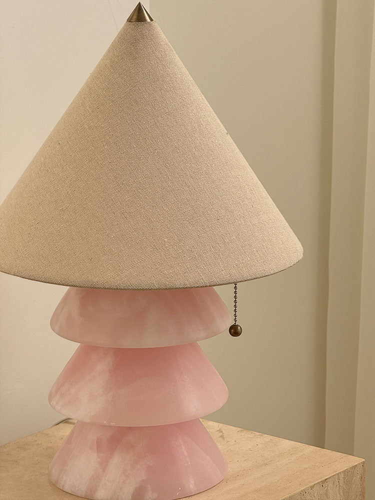 Pyramid Retro Marble Table Lamp