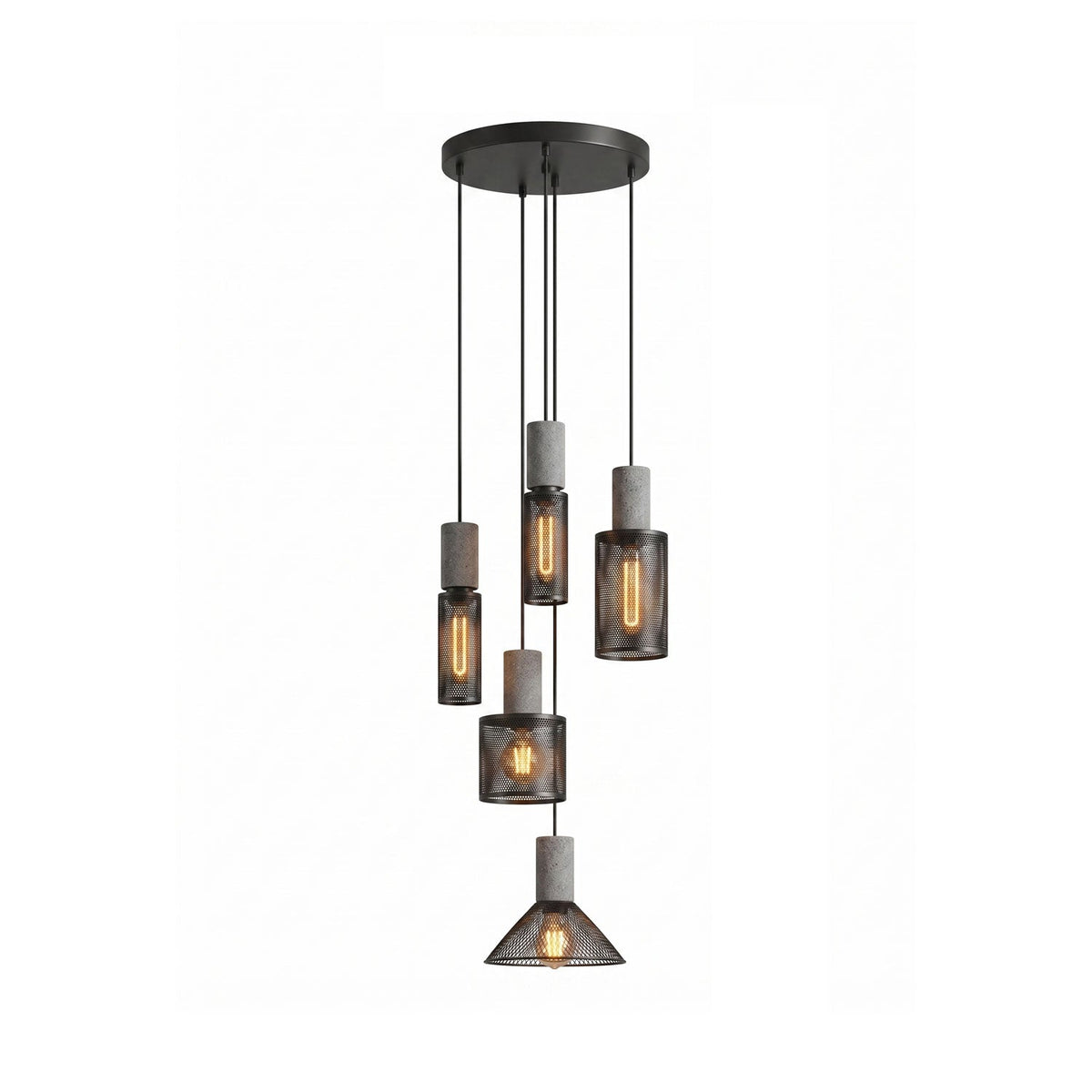 Xiyel Cement Mesh Pendant Light