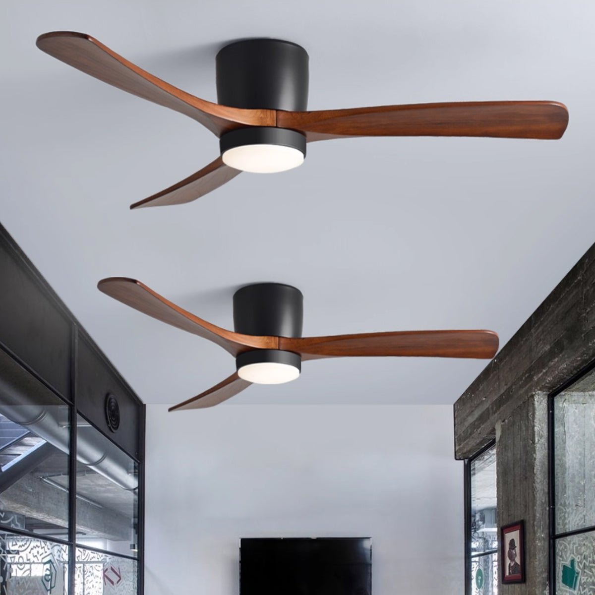Kozia Wooden Ceiling Fan Light