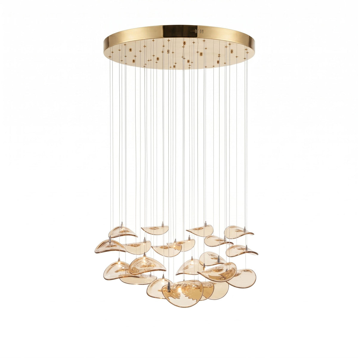 Venia Wave Floating Leaf Chandelier