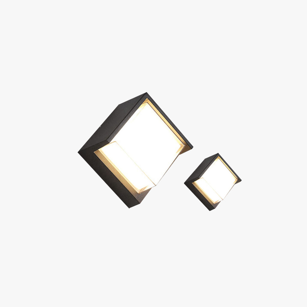 Ray Modern Square Metal Outdoor Wall Lamp - Lamp Outdoor