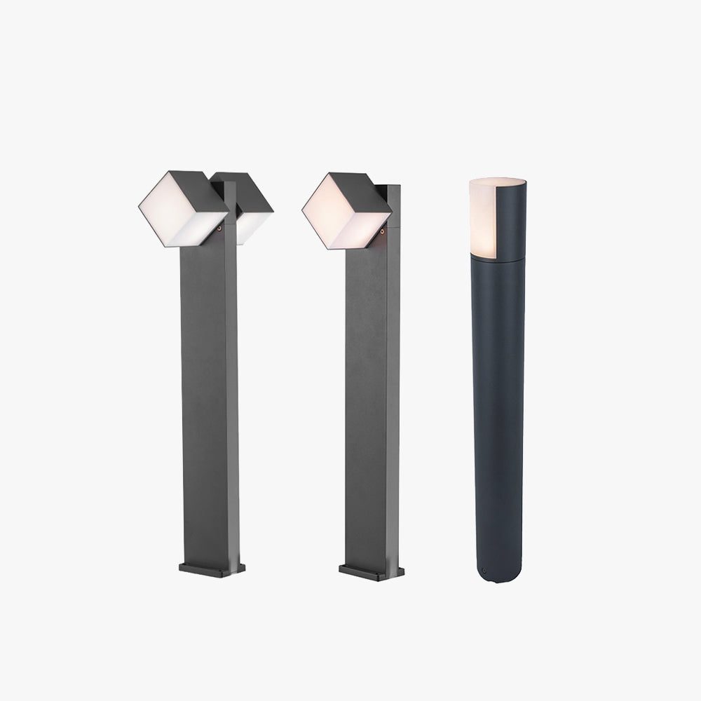 Ray Metal Rotatable Double Lamp Head Outdoor Path Light - Lamp Outdoor