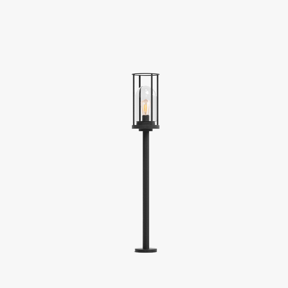 Ray Metal Cylindrical Lantern Shaped Solar Outdoor Path Light - Lamp Outdoor