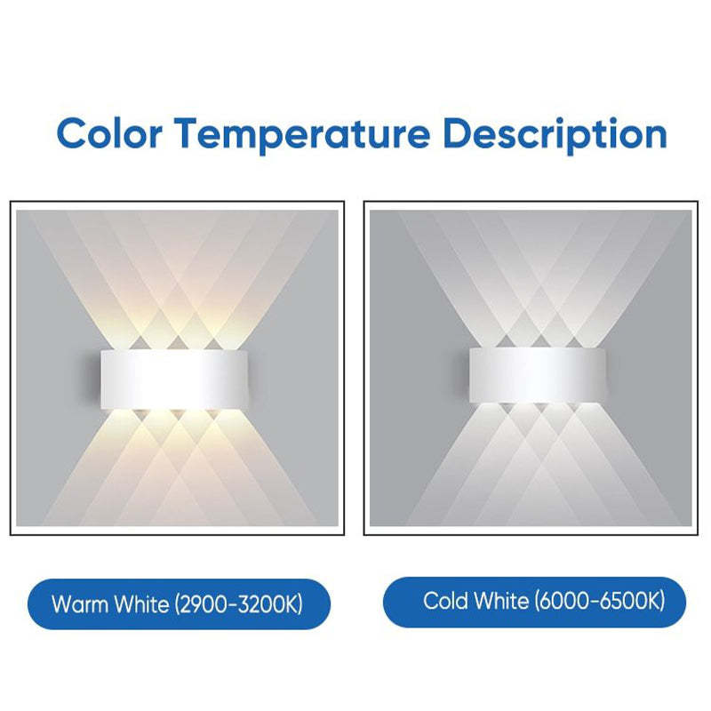 Ray Modern Rectangular Metal Outdoor Wall Lamp Water-Wave - Lamp Outdoor