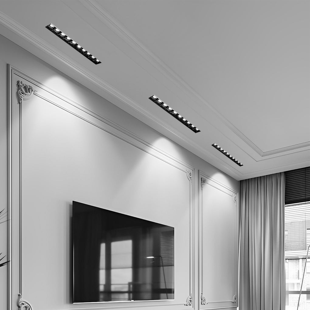 Linear Trimless Recessed Spotlight Magnetic COB Profile Unvisible LED Downlight - Lamp Outdoor