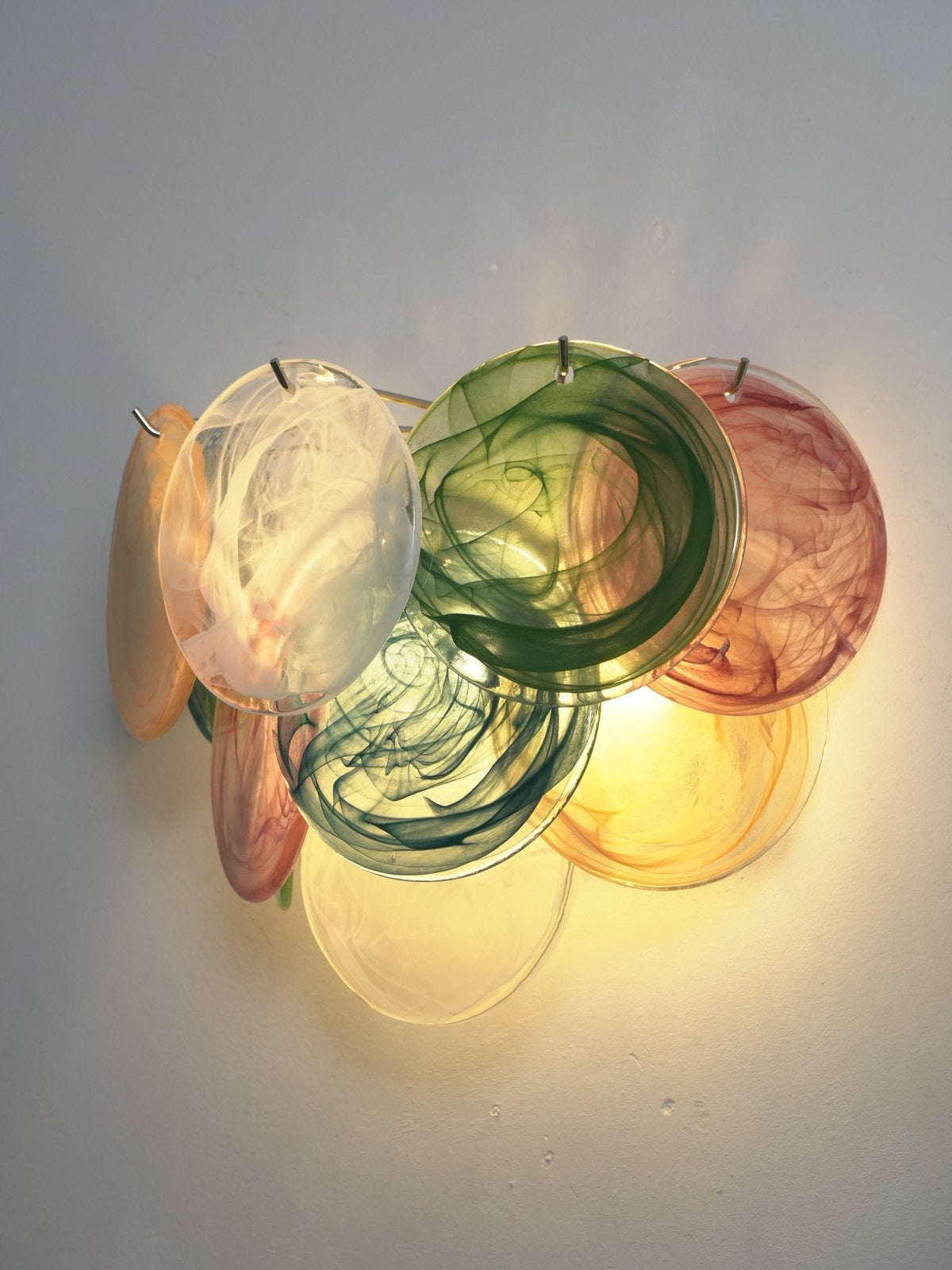 Gajin Disc Glass Indoor Wall Light
