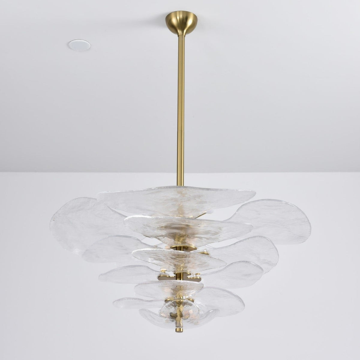 Crivs Chandelier Gold Murano Glass Petal Luxury