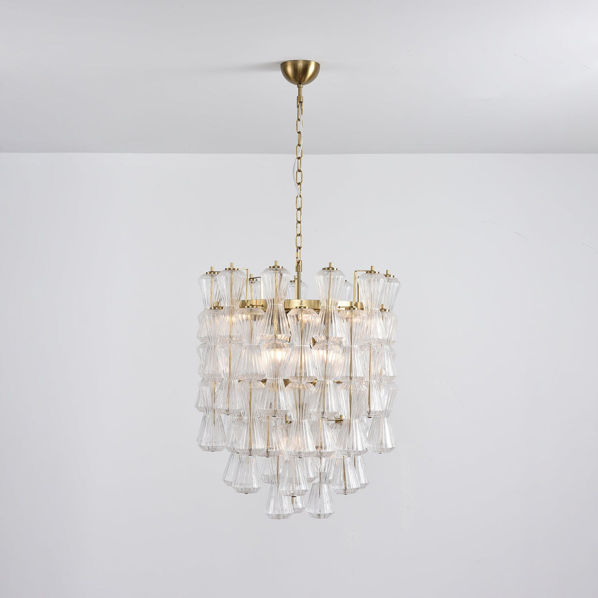 Celarena Chandelier Murano Glass Floral Cascade