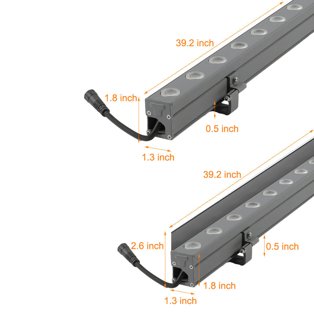 Aluminum Linear LED Outdoor Wall Washer Lights with Rotatable Bracket Architectural Lighting - Lamp Outdoor