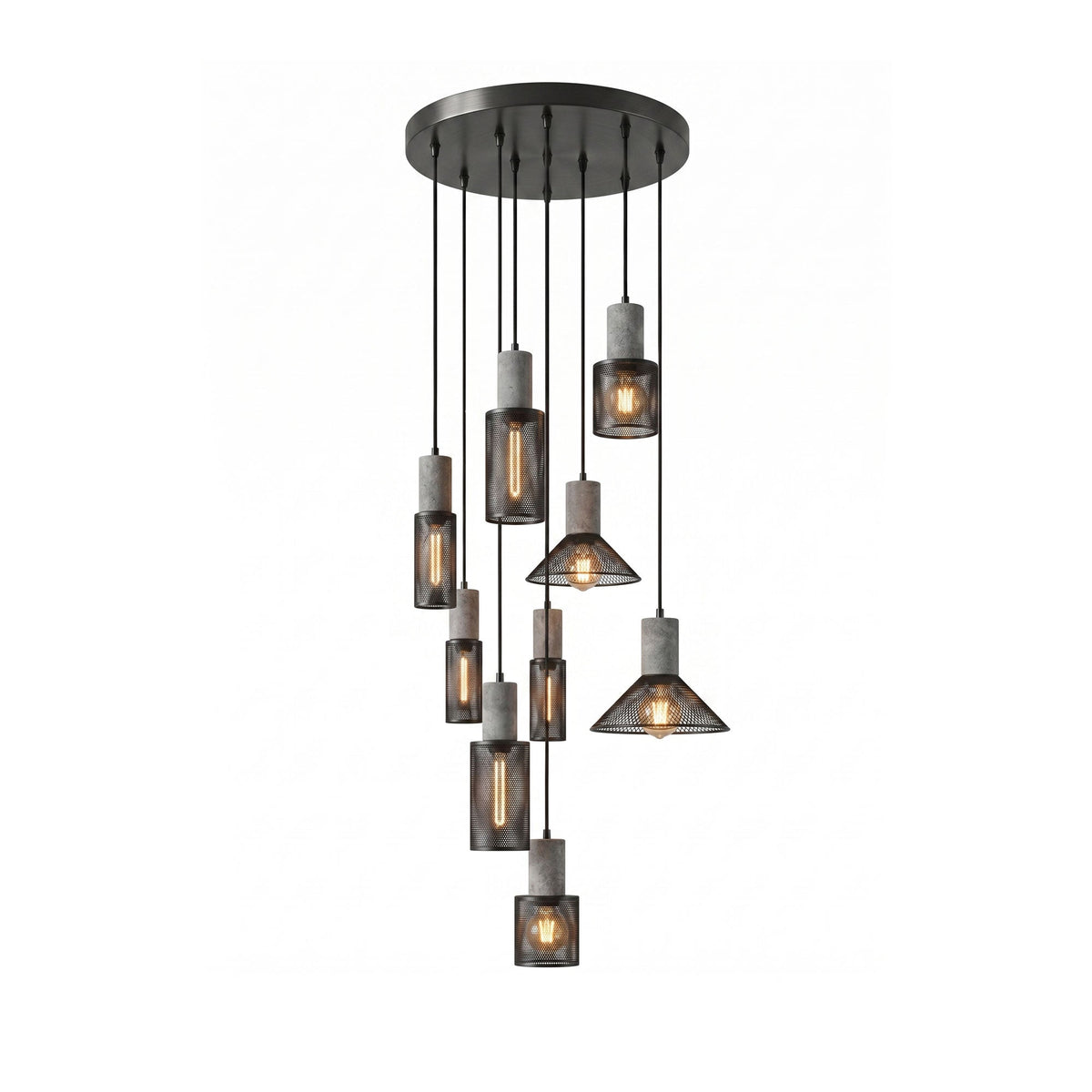 Xiyel Cement Mesh Pendant Light