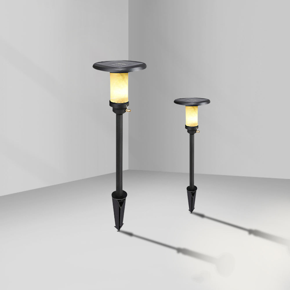 Ray Modern Metal Marble Solor Outdoor Ground Light - Lamp Outdoor