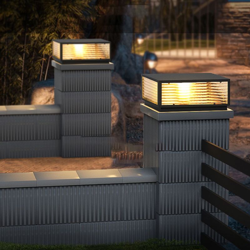 Ray Vintage Metal LED Outdoor Light Post - Lamp Outdoor