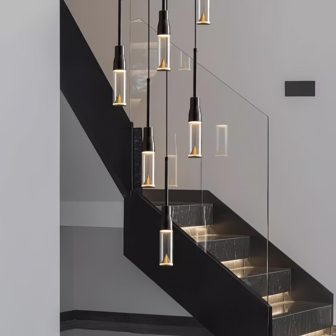 Lominex Pendant Lamp Acrylic Hat Plate Chrome Modern